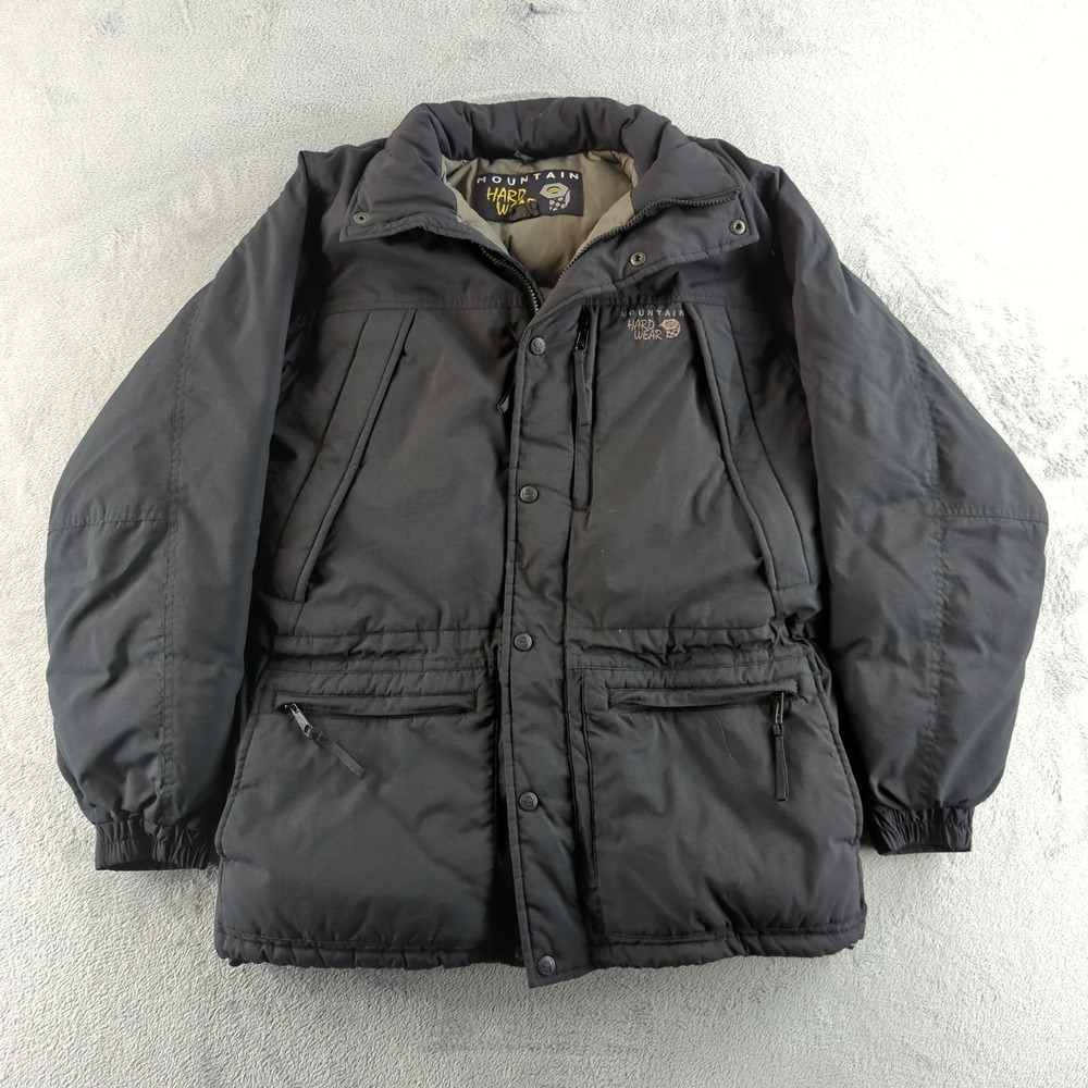 Vintage 90s Mountain Hardwear Puffer‎ Jacket Mens Small Black Goose Down Coat